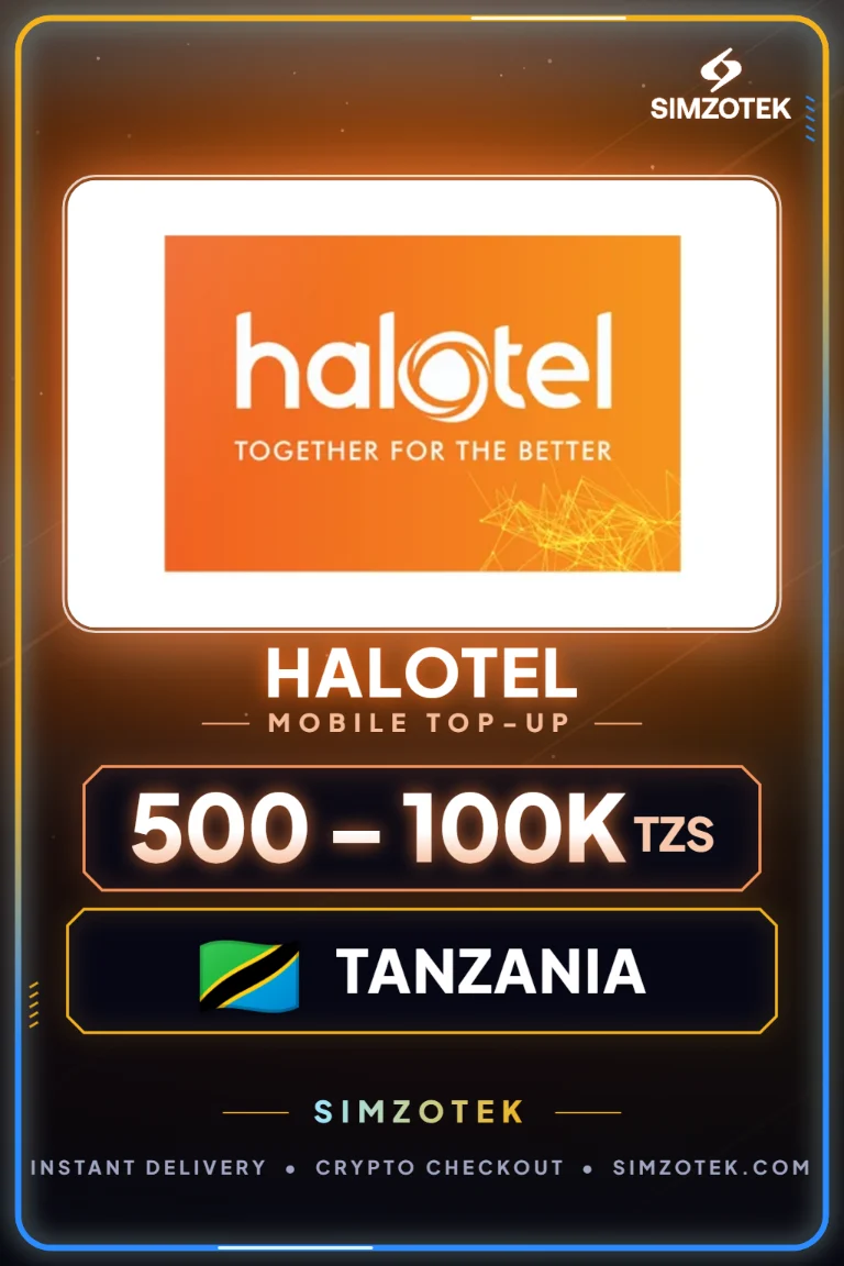 Halotel Mobile Top-Up (Tanzanie)