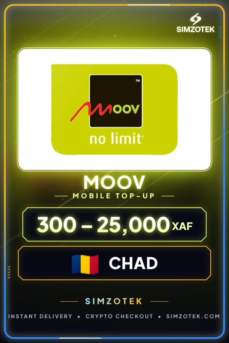 Moov Mobile Top-Up (Chad)