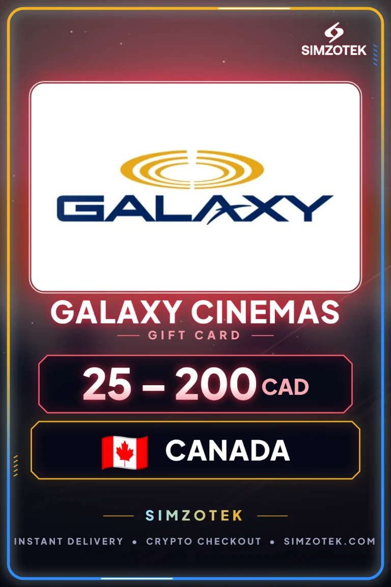 Carta regalo Galaxy Cinemas (Canada)