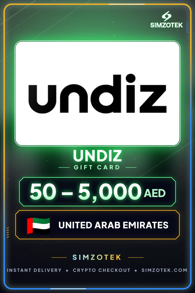 Carta regalo Undiz (Emirati Arabi Uniti)