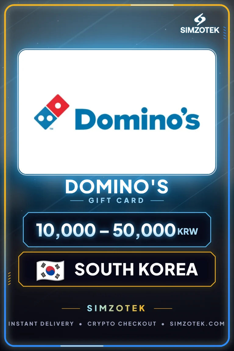 Поклон картица Domino's (Јужна Кореја)
