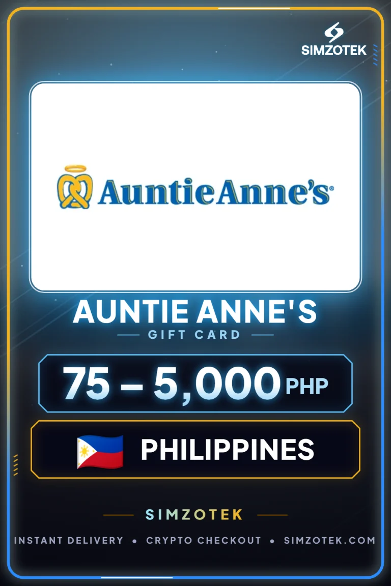 Dárková karta Auntie Anne's (Filipíny)