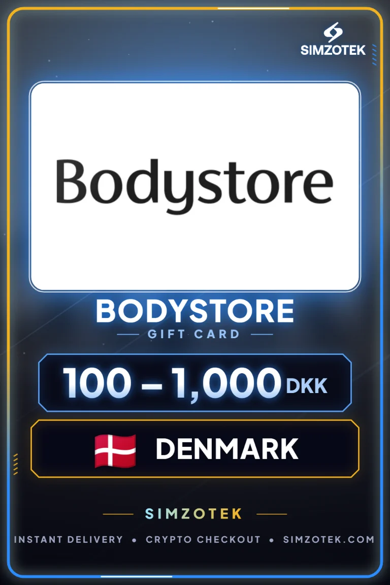 Bodystore dovanų kortelė (Danija)