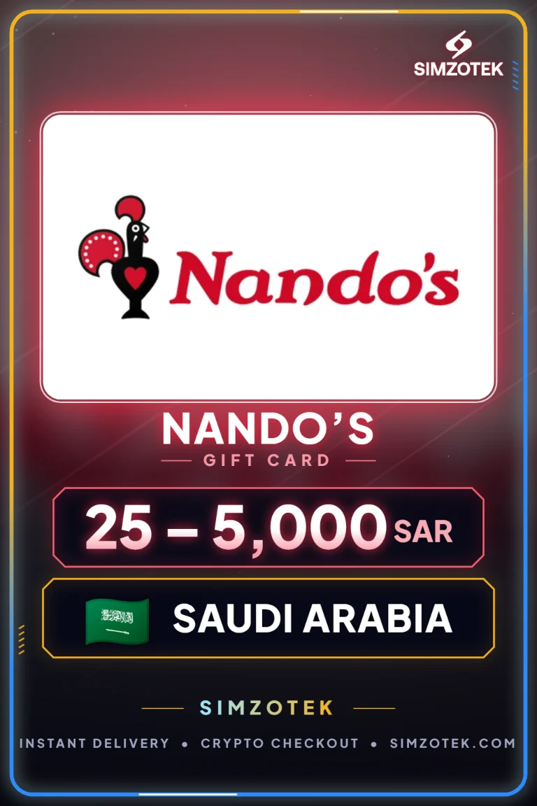 Nando’s 기프트카드 (사우디아라비아)