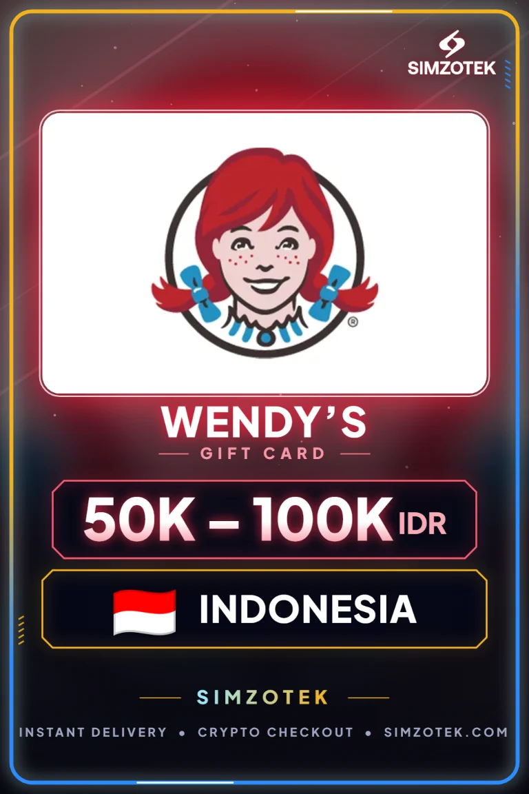 Wendy’s Gift Card (Indonesia)