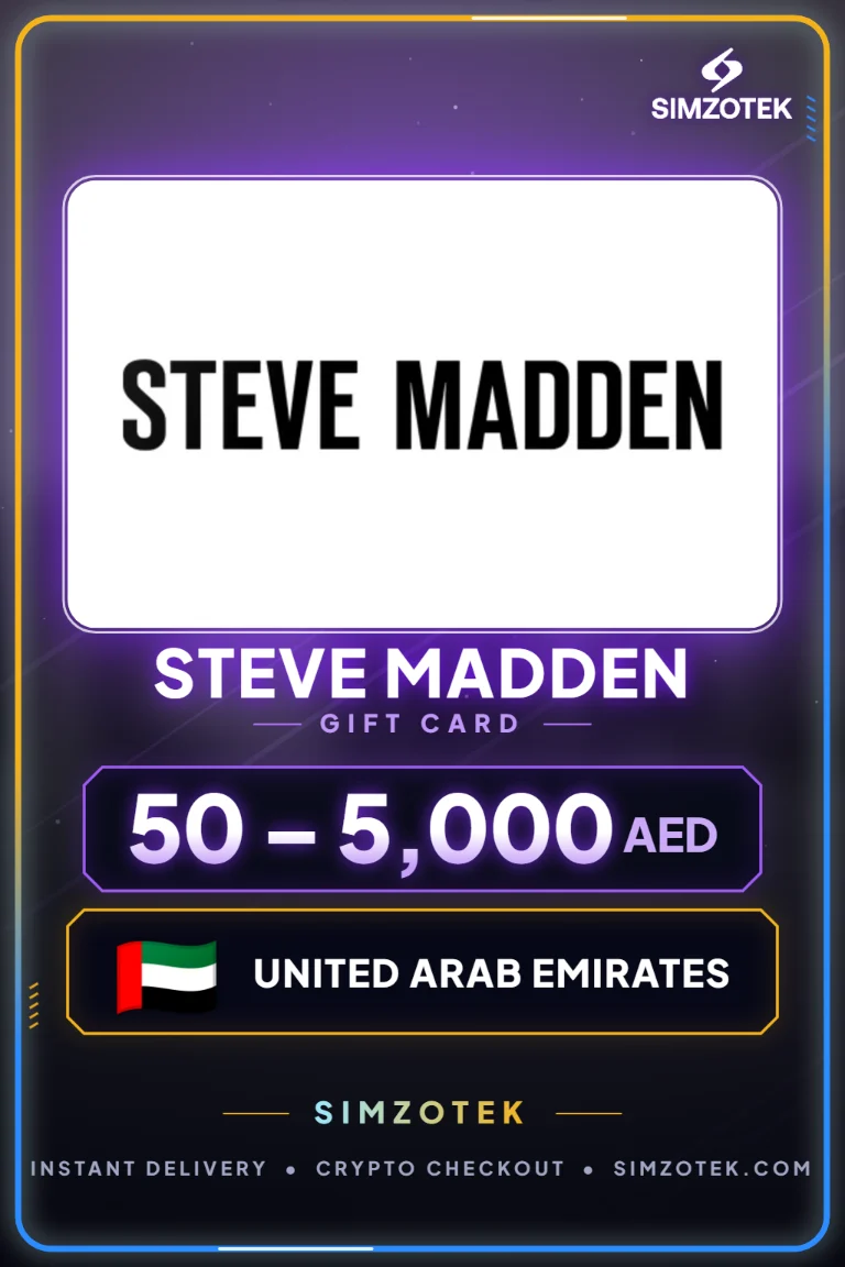 Karta podarunkowa Steve Madden (Zjednoczone Emiraty Arabskie)
