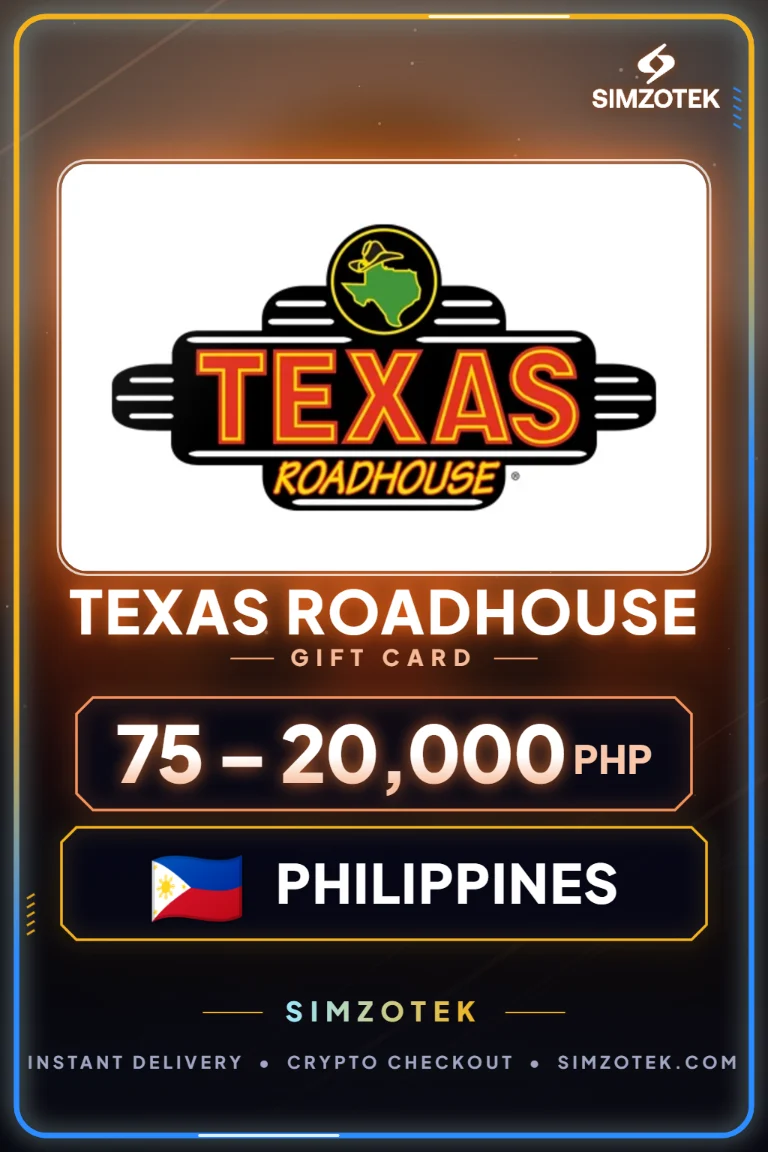 Texas Roadhouse 기프트카드 (필리핀)