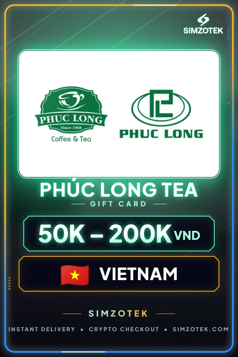 Carta regalo Phúc Long Tea (Vietnam)