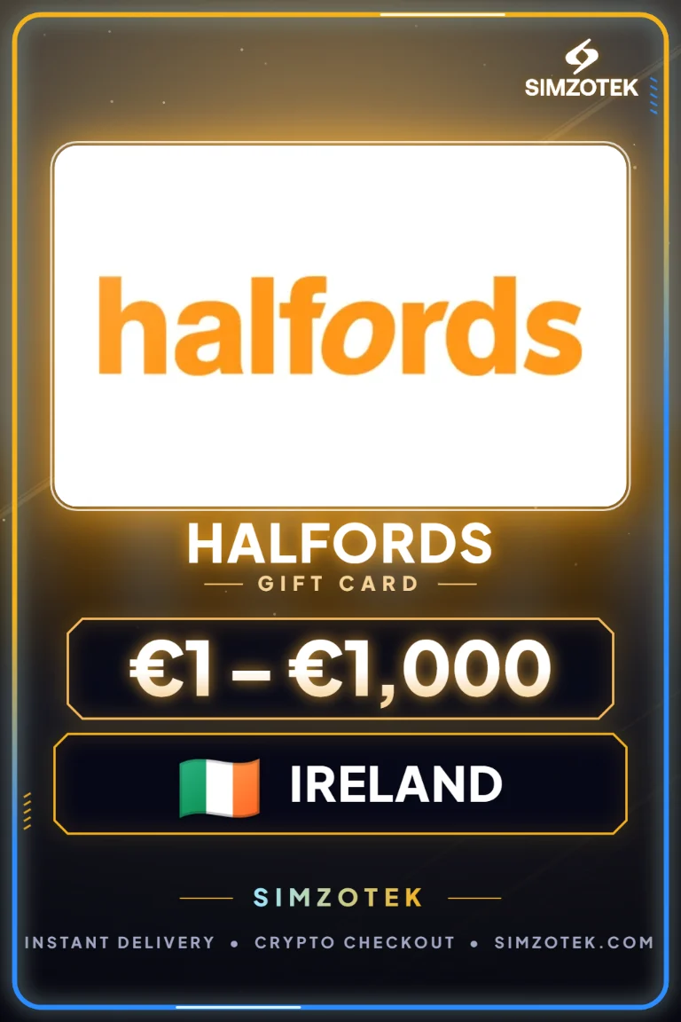 Поклон картица Halfords (Ирска)
