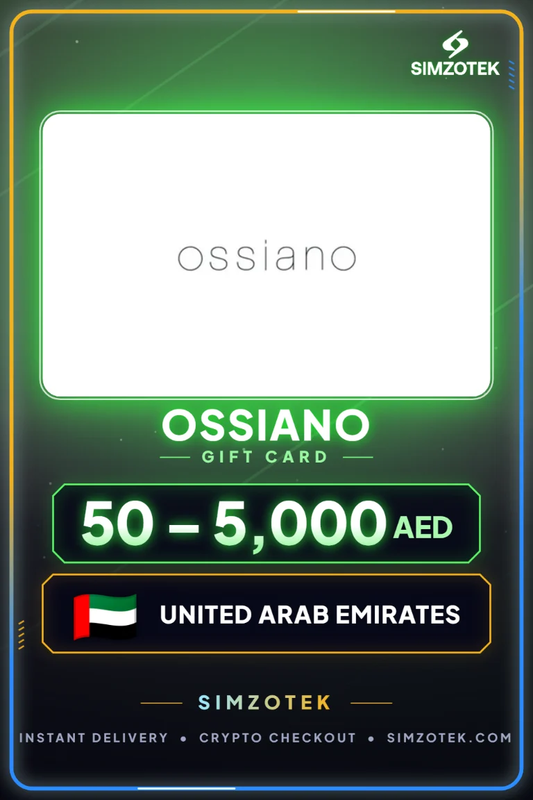 Dárková karta Ossiano (Spojené arabské emiráty)