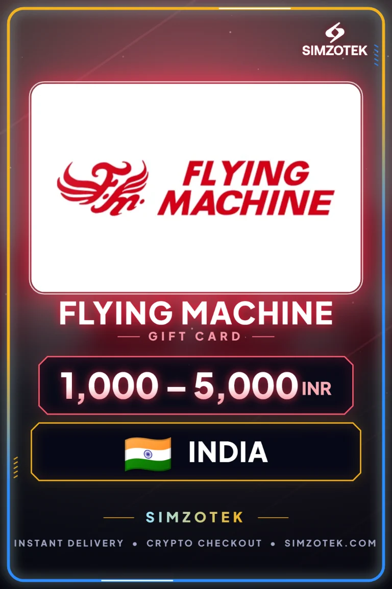 Flying Machine Geschenkkarte (Indien)