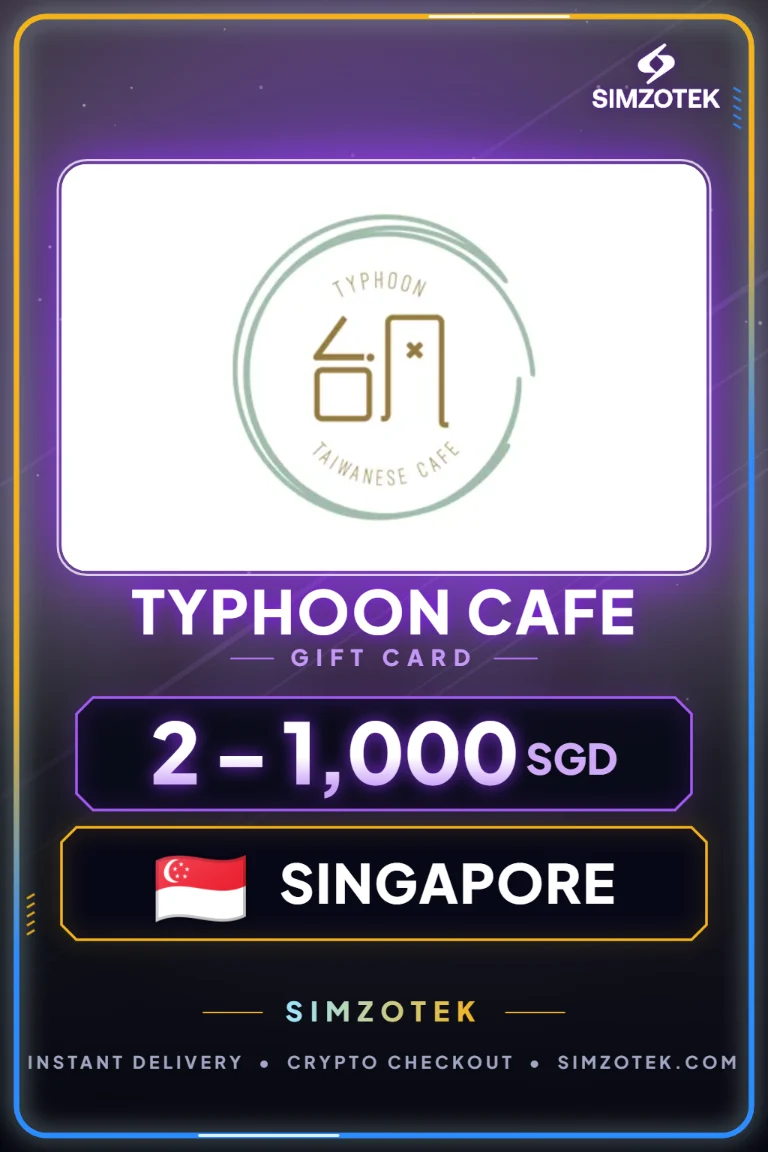 Card cadou Typhoon Cafe (Singapore)