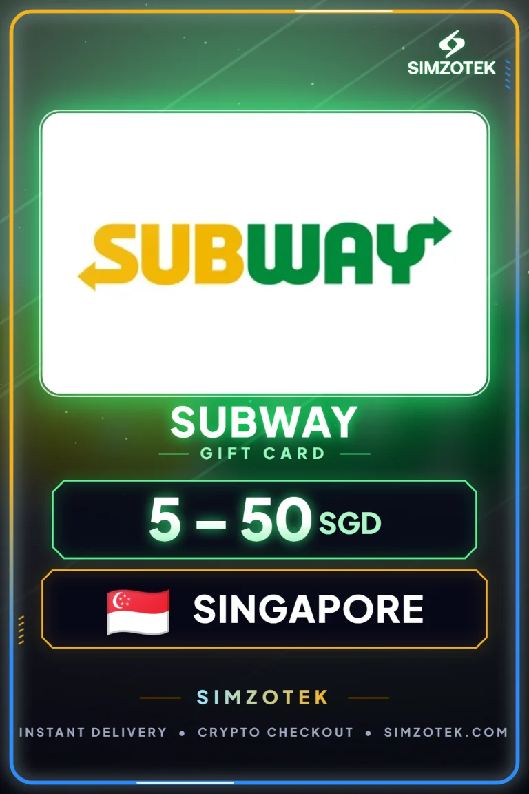 Dárková karta Subway (Singapur)