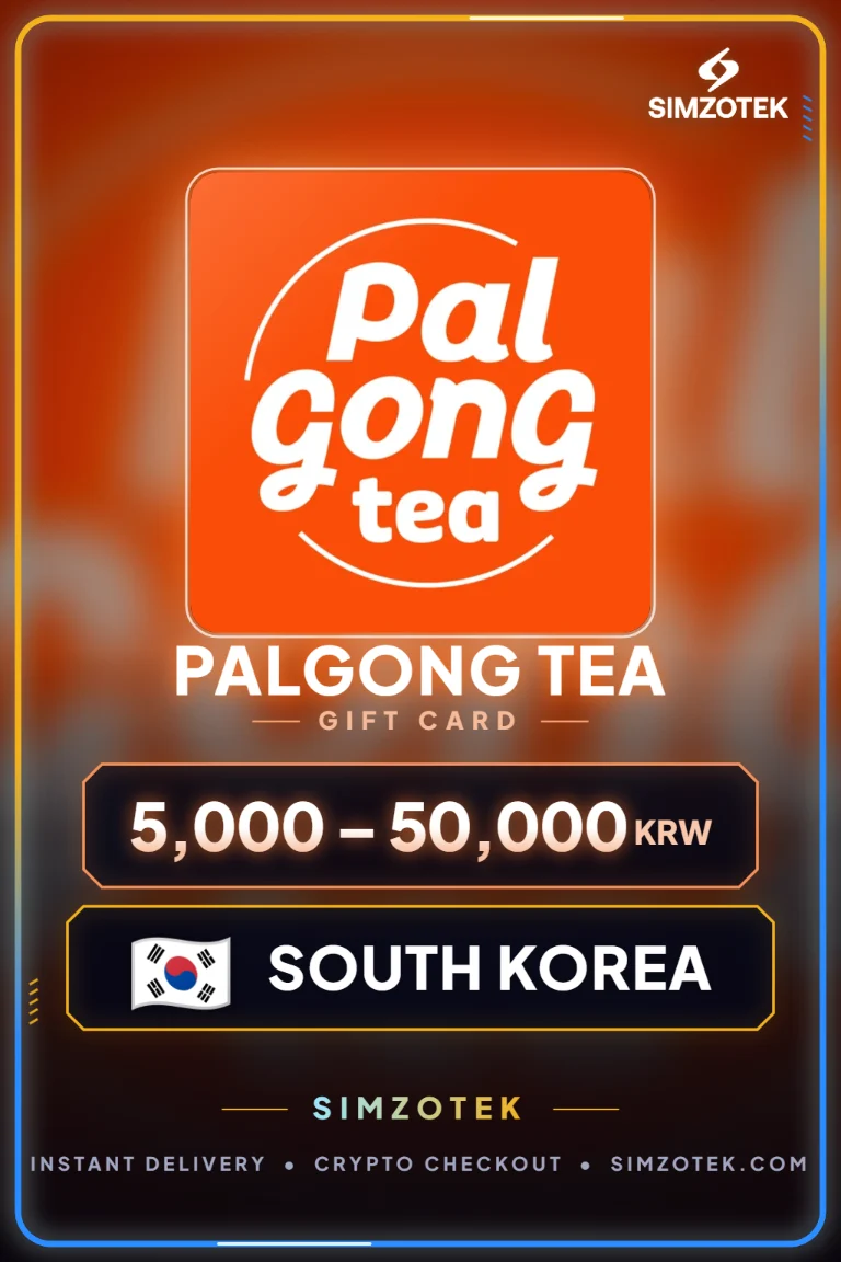 Palgong Tea Gift Card (ເກົາຫລີໃຕ້)