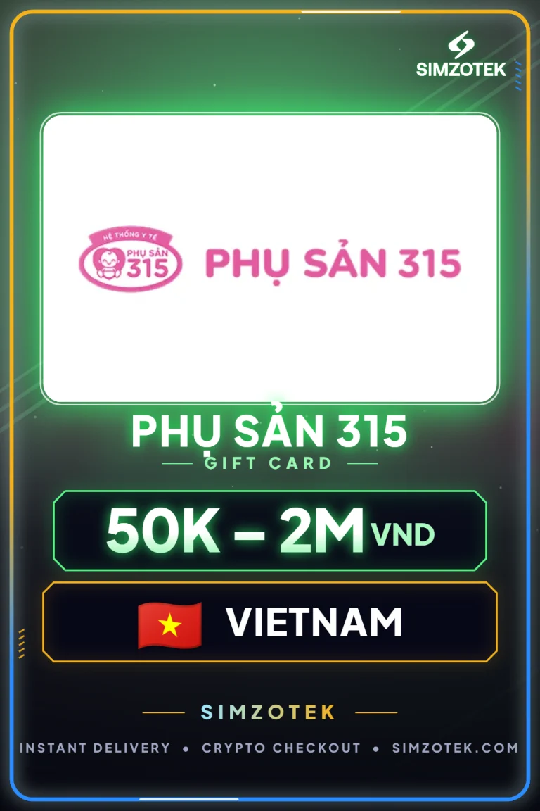 Dárková karta Phụ Sản 315 (Vietnam)