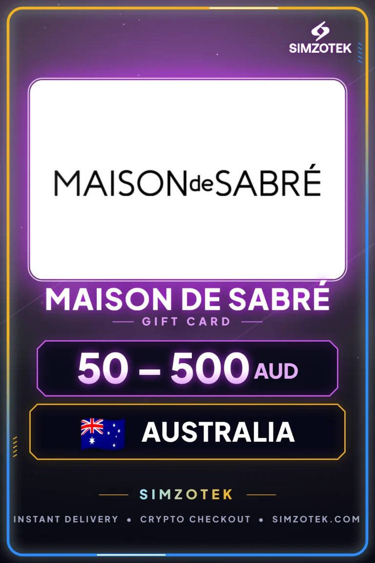 MAISON de SABRÉ Gift Card (Australia)